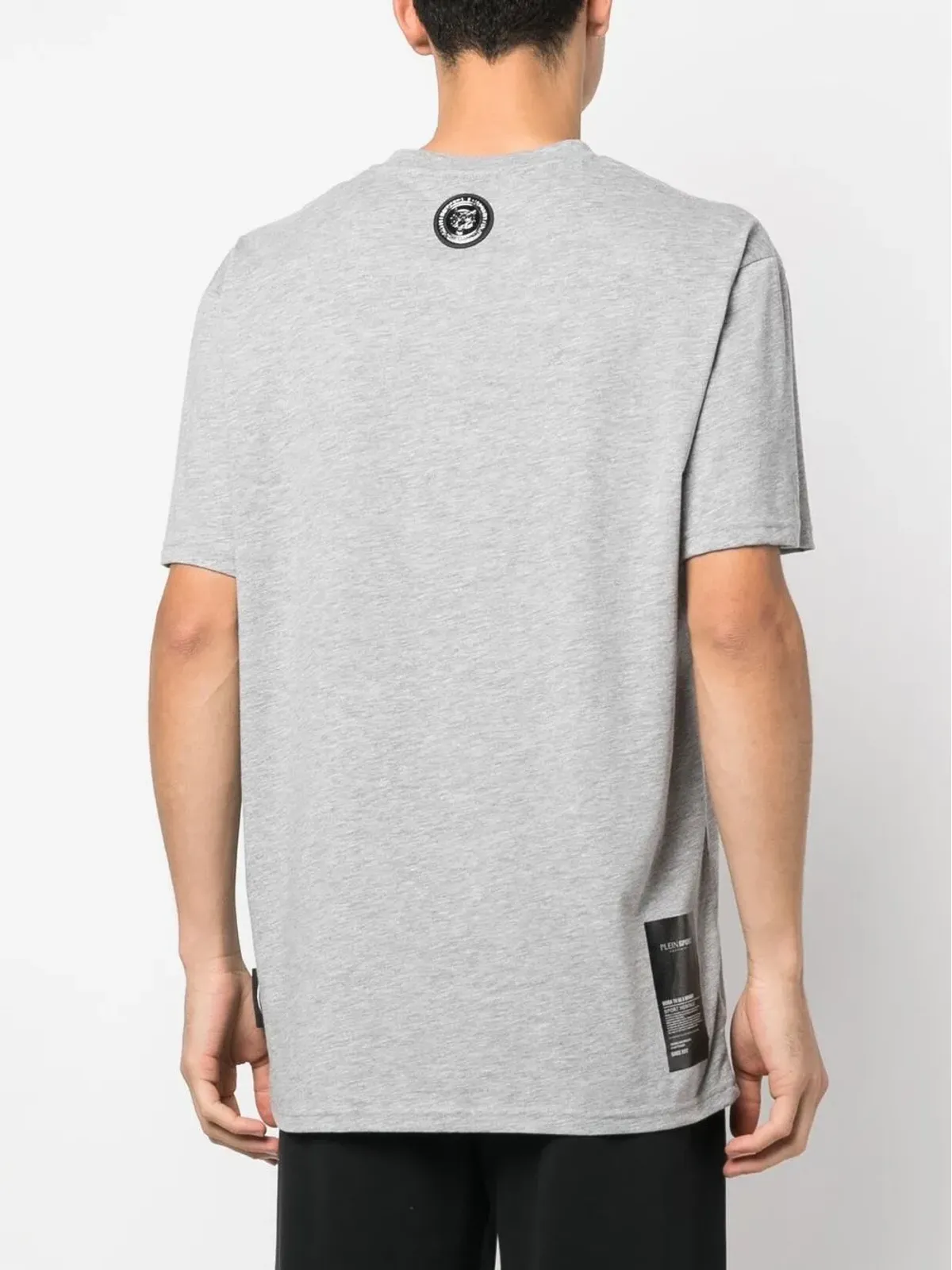 Plein Sport デボスドロゴ入り 半袖Tシャツ グレー - 画像4