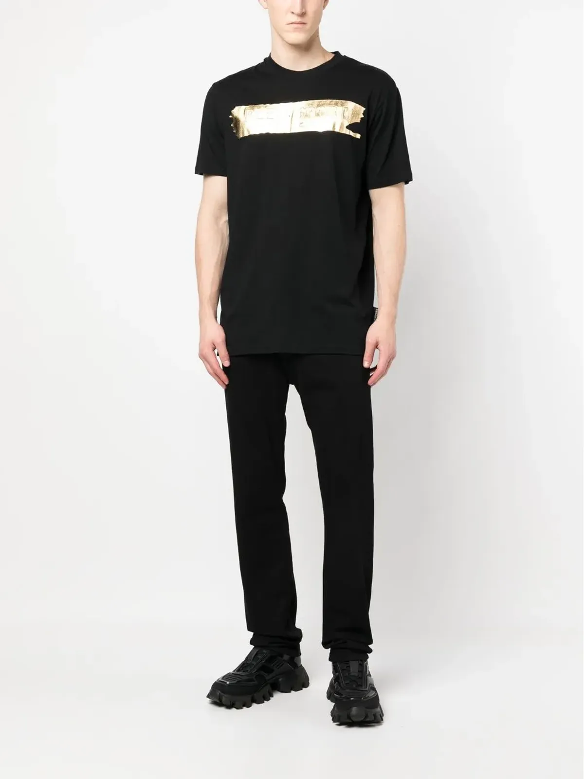 Plein Sport ロゴプリント半袖Tシャツ - ブラック - 画像2