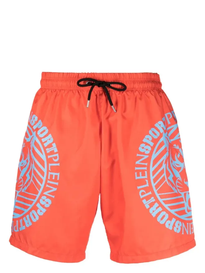 Plein Sport Plein Sport タイガーロゴプリント スイムショーツの商品画像