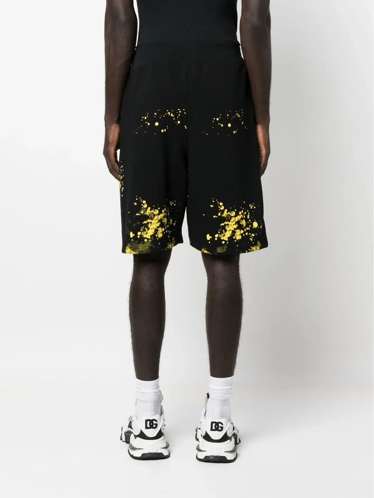 Plein Sport ペイントスプラター柄 トラックショーツ - 画像4
