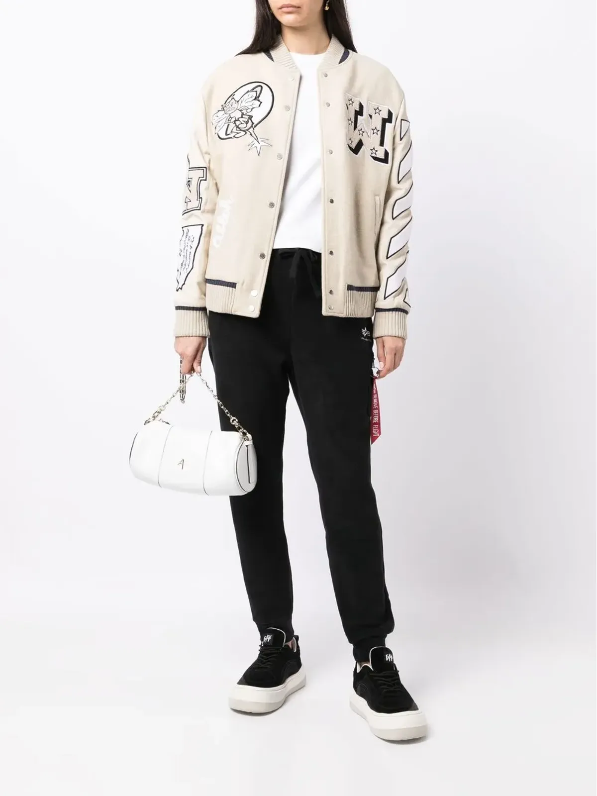 Alpha Industries ドローストリングウエスト付き スリムなスウェットパンツ - 画像2