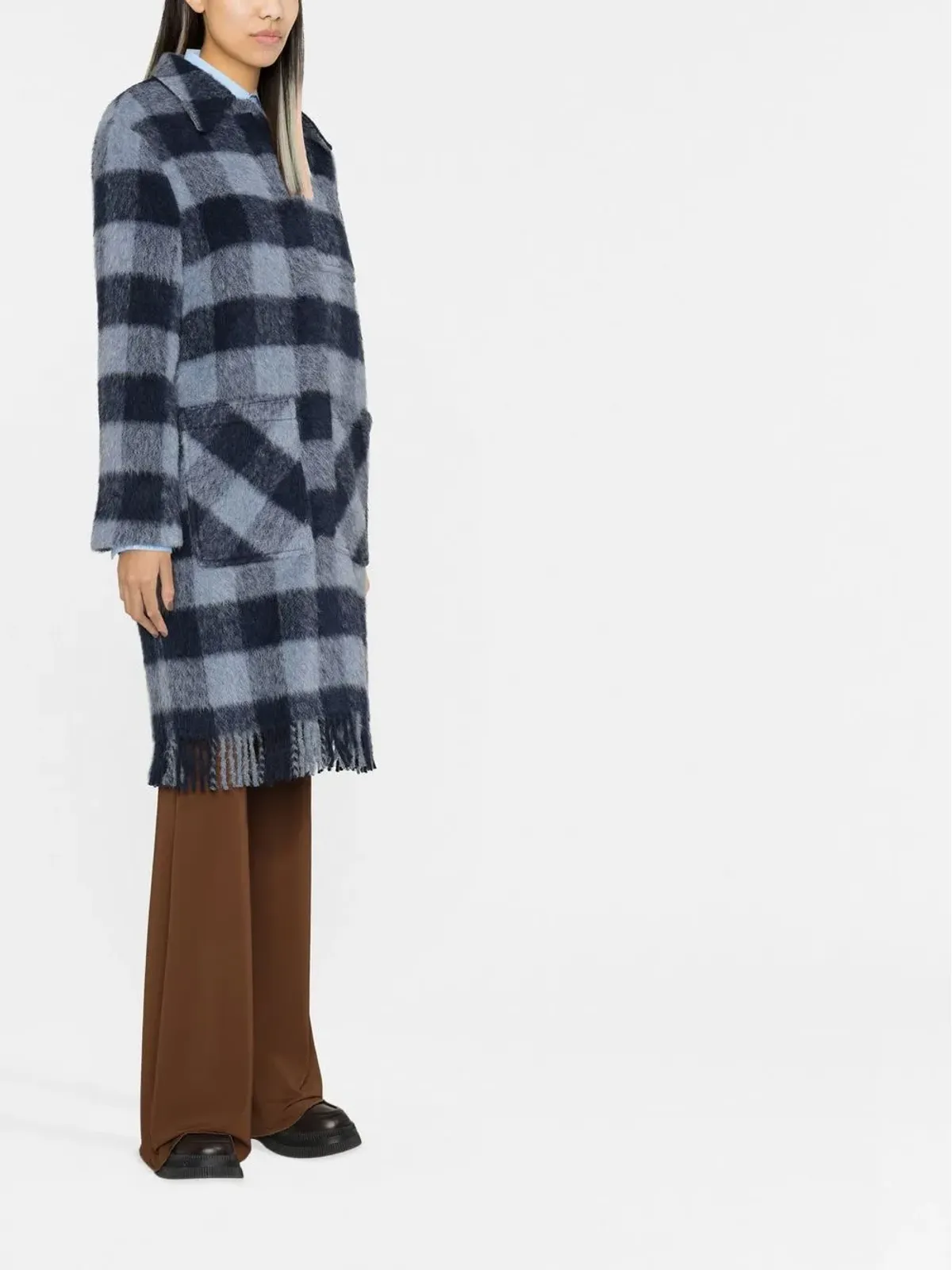 Woolrich チェック柄コート - 画像4
