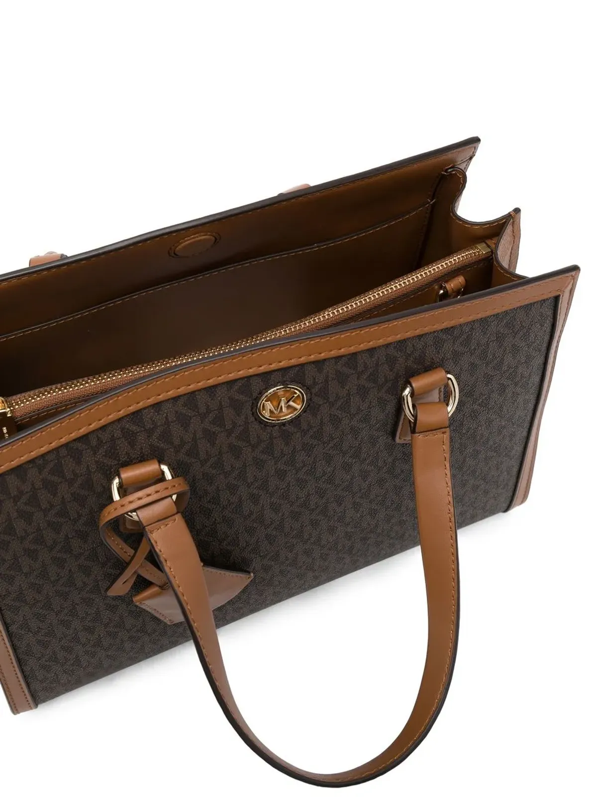 Michael Michael Kors チャンタル トップハンドル トートバッグ ブラウン - 画像5