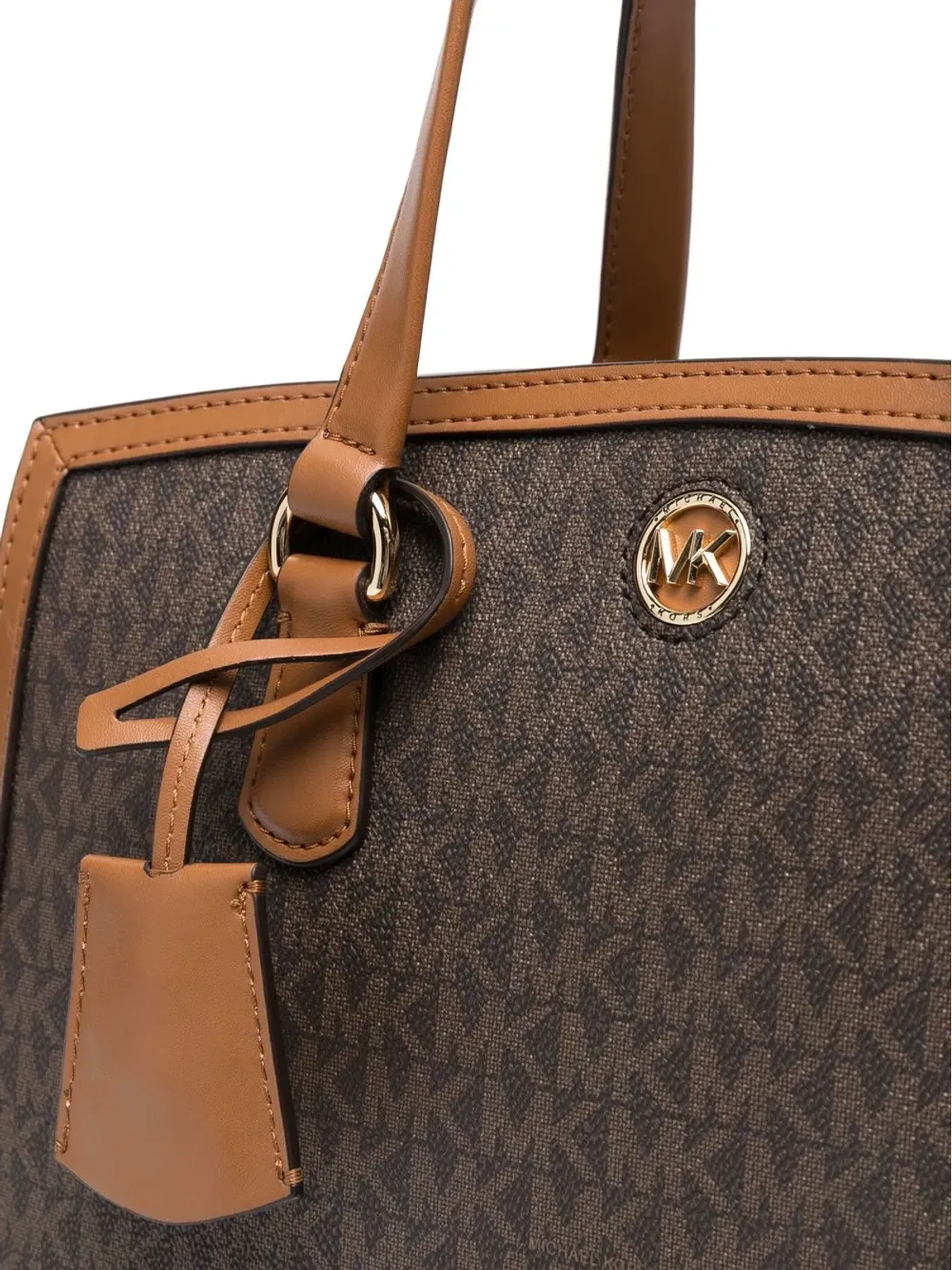 Michael Michael Kors チャンタル トップハンドル トートバッグ ブラウン - 画像4