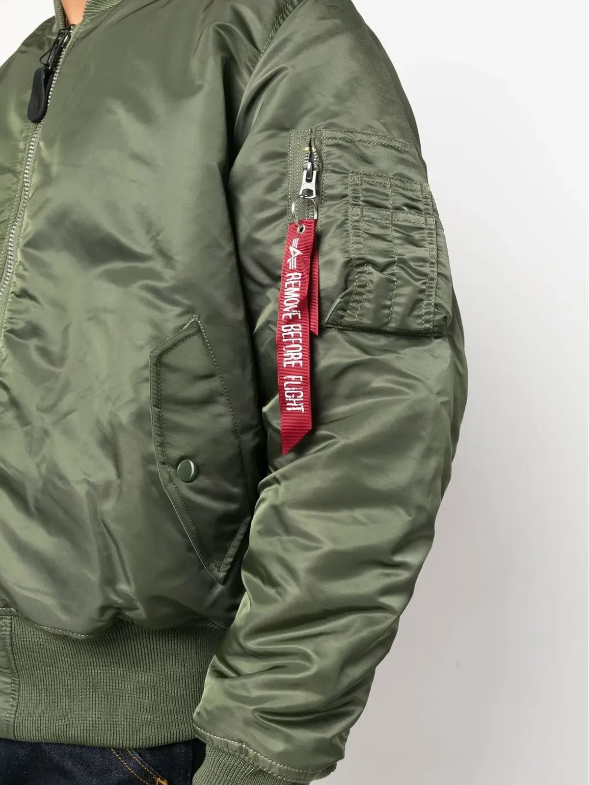 Alpha Industries MA-1リバーシブルボンバージャケット - グリーン - 画像5