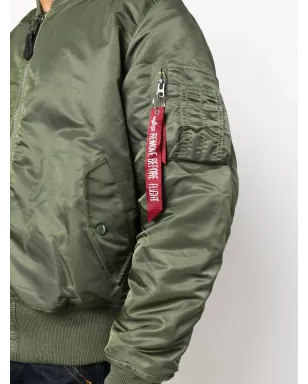 Alpha Industries MA-1リバーシブルボンバージャケット - グリーン - サムネイル5