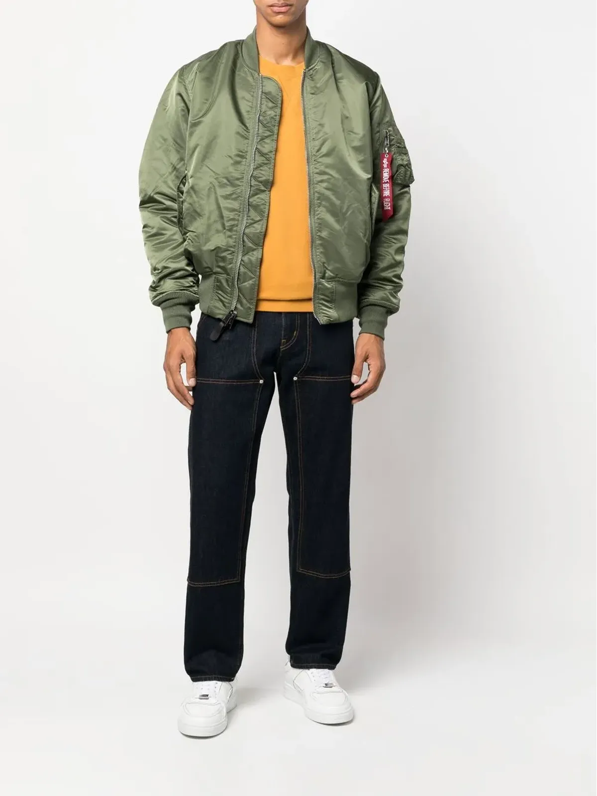 Alpha Industries MA-1リバーシブルボンバージャケット - グリーン - 画像2