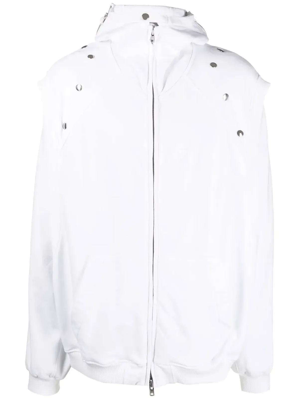 Walter Van Beirendonck Star zip-fastening hoodie - White - 画像1