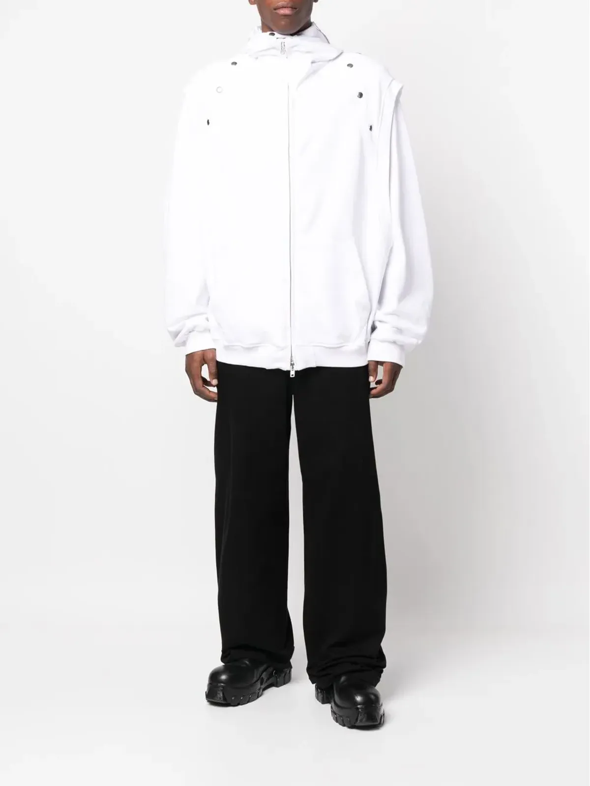 Walter Van Beirendonck Star zip-fastening hoodie - White - 画像2