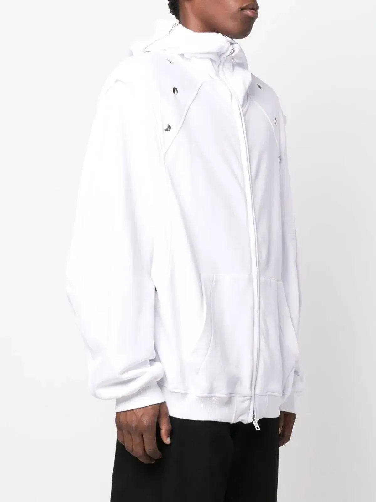 Walter Van Beirendonck Star zip-fastening hoodie - White - 画像3