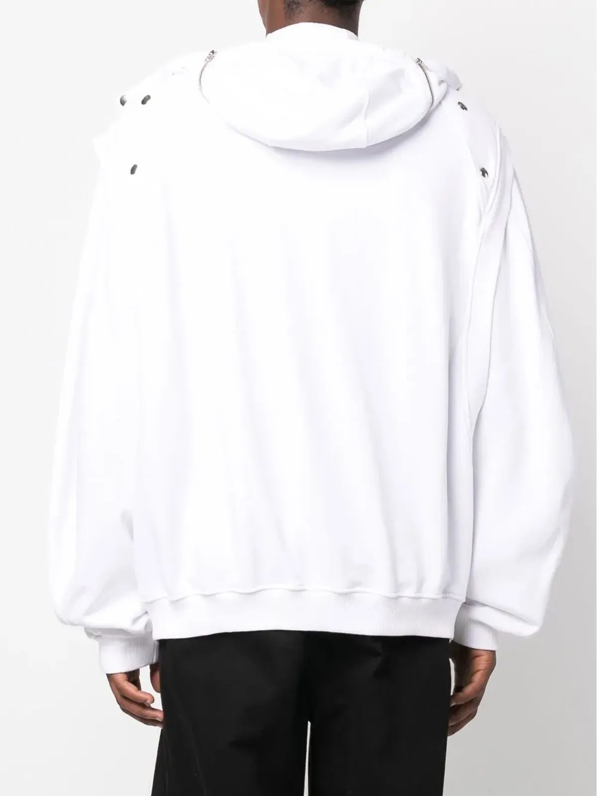Walter Van Beirendonck Star zip-fastening hoodie - White - 画像4