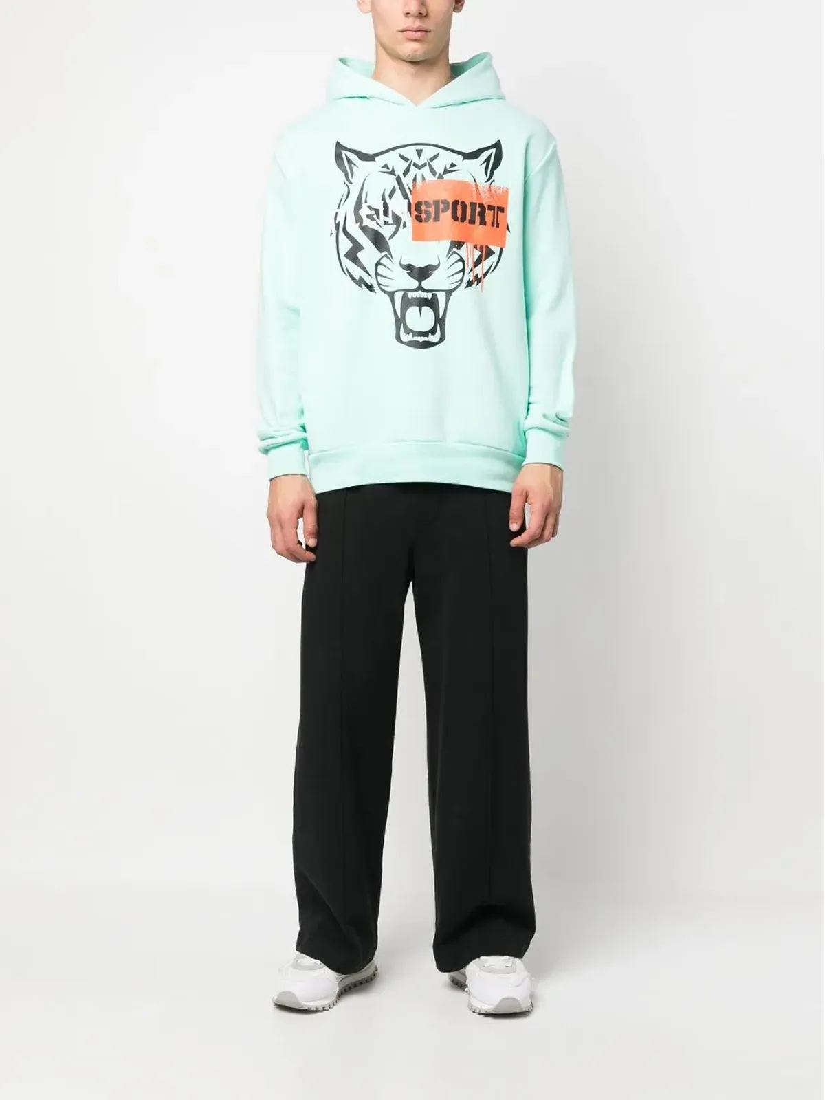 Plein Sport 虎柄モチーフ ロングスリーブ フーディ - 画像2
