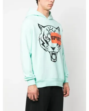 Plein Sport 虎柄モチーフ ロングスリーブ フーディ - サムネイル3