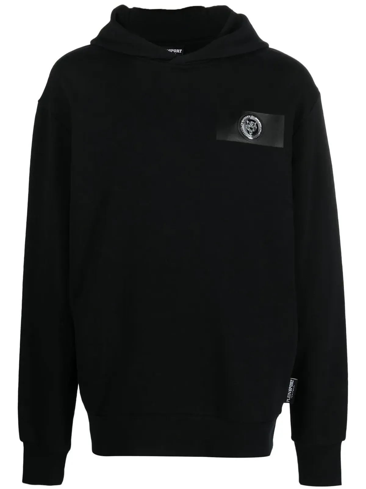 Plein Sport ロゴパッチ長袖フーディ - 画像1