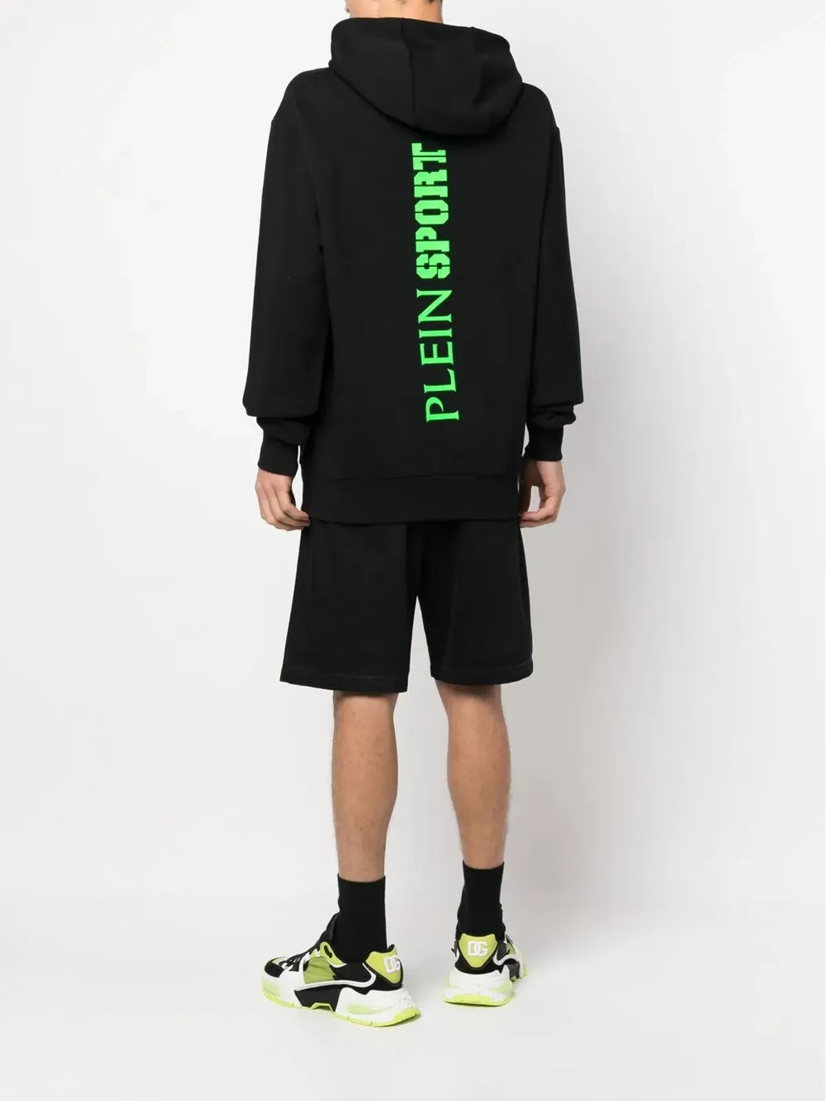 Plein Sport ロゴパッチ長袖フーディ - 画像2
