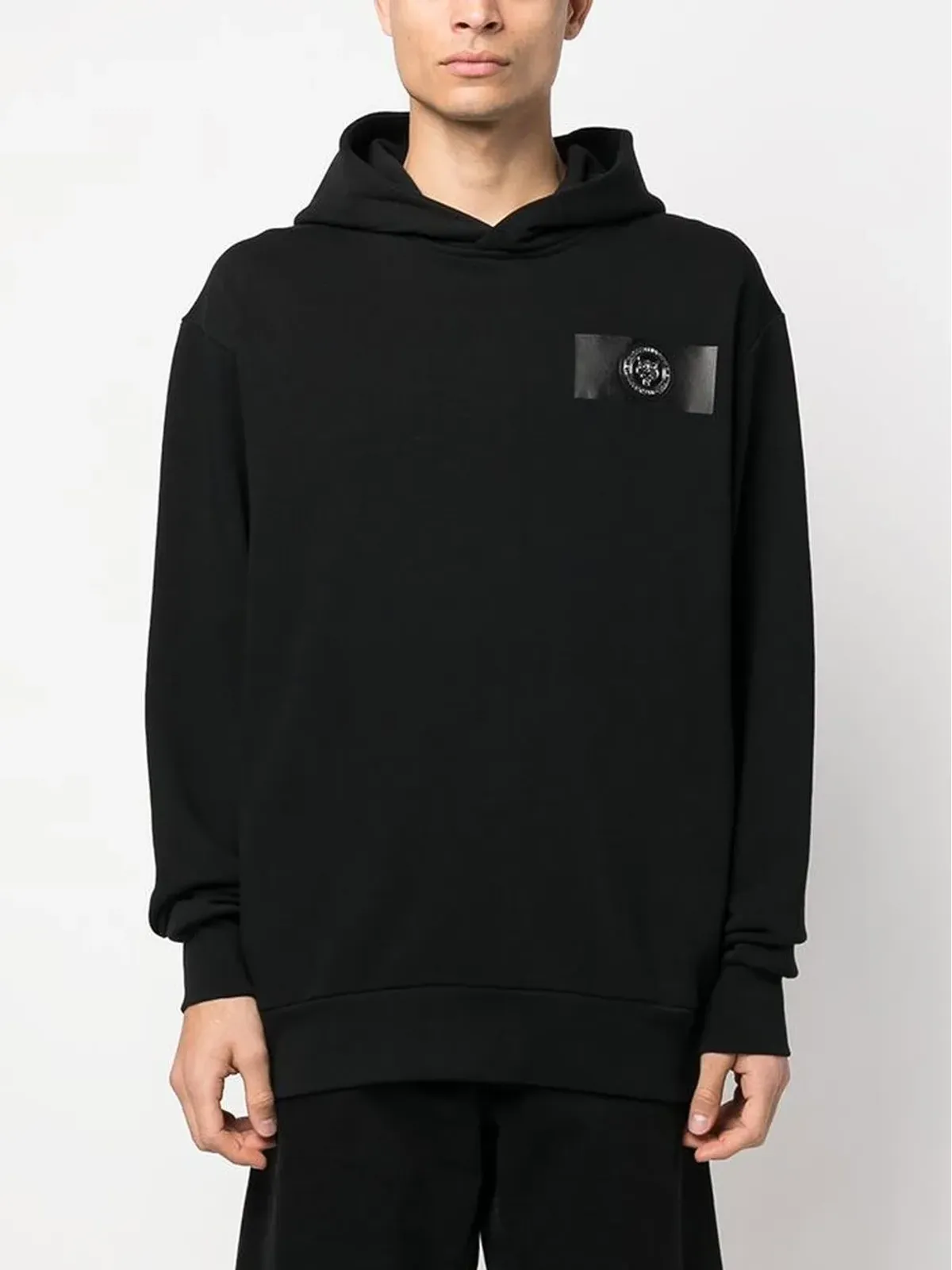 Plein Sport ロゴパッチ長袖フーディ - 画像3