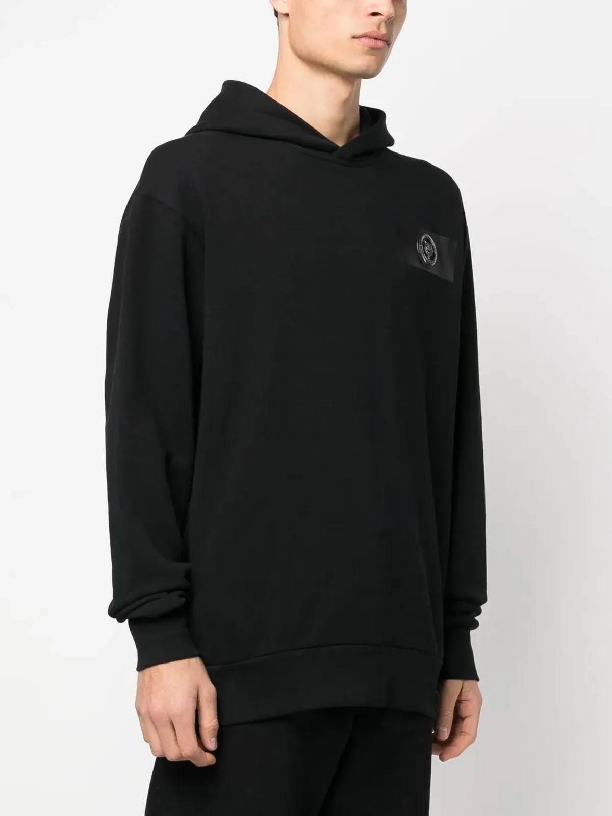Plein Sport ロゴパッチ長袖フーディ - 画像4