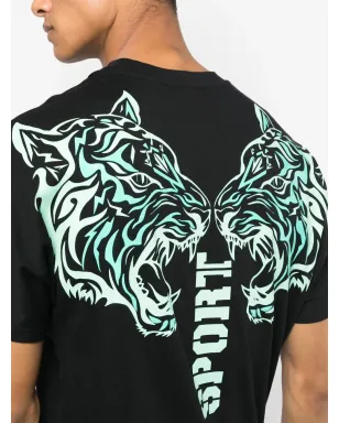Plein Sport タイガープリント半袖Tシャツ - ブラック - サムネイル5