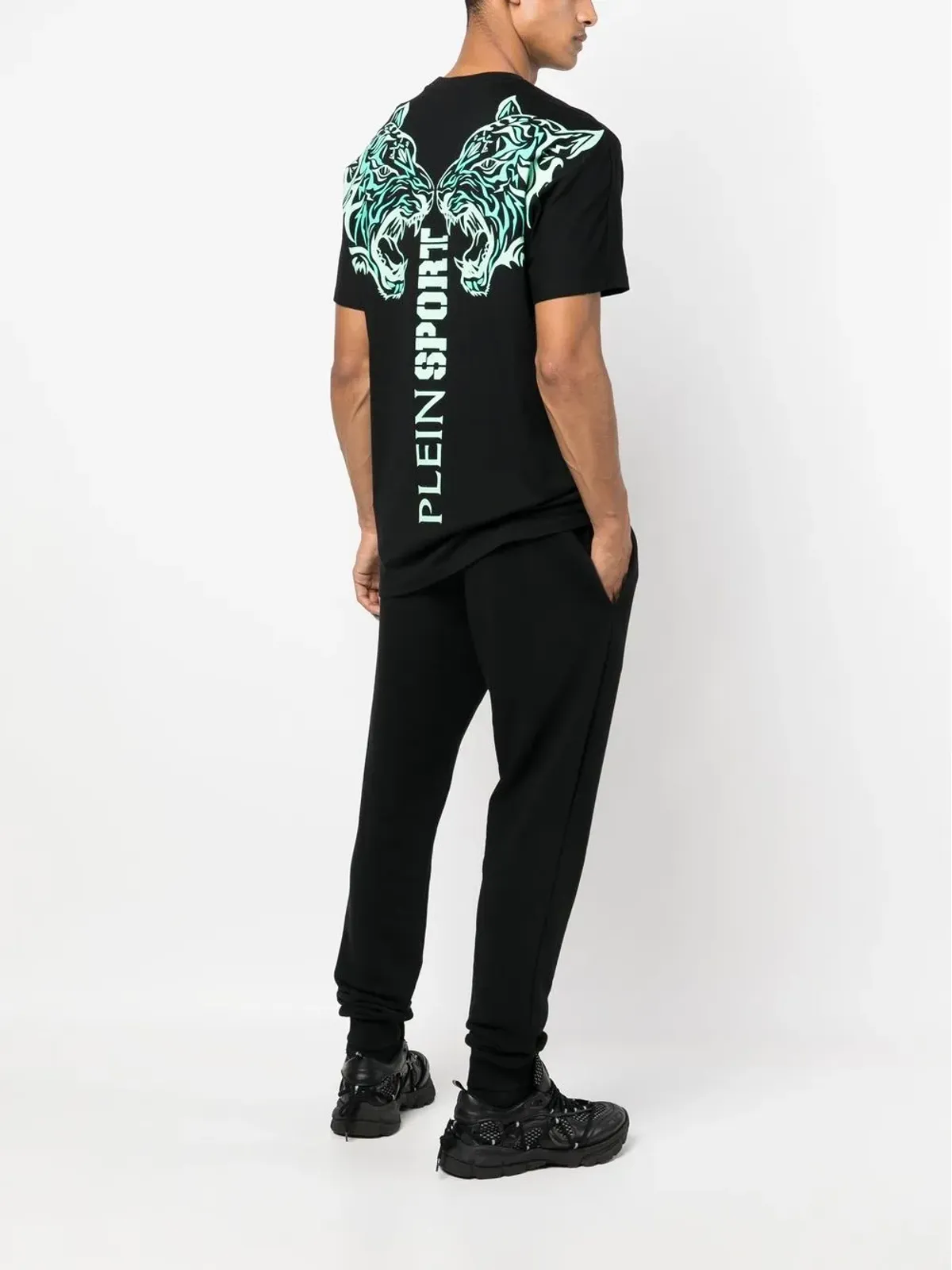 Plein Sport タイガープリント半袖Tシャツ - ブラック - 画像2
