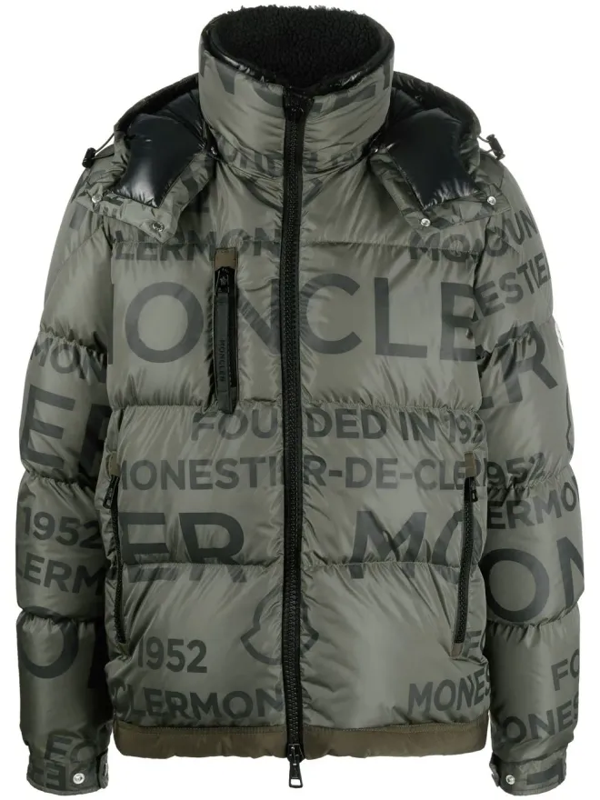 Moncler Moncler ロゴプリント パデッドジャケットの商品画像