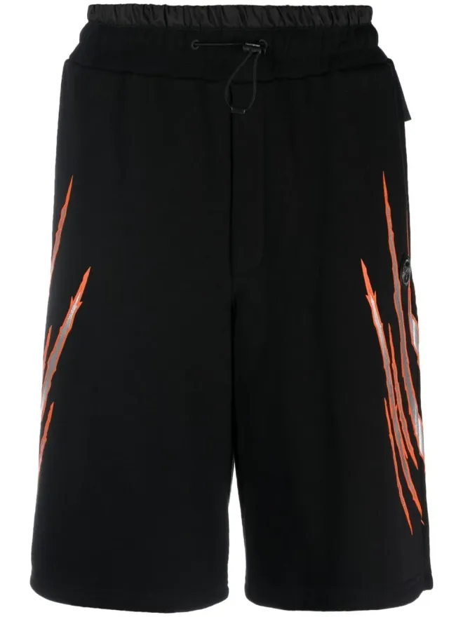 Plein Sport Plein Sport スクラッチプリント トラックショーツの商品画像