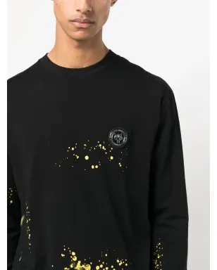 Plein Sport ペイントスプラター プリント長袖Tシャツ - サムネイル5