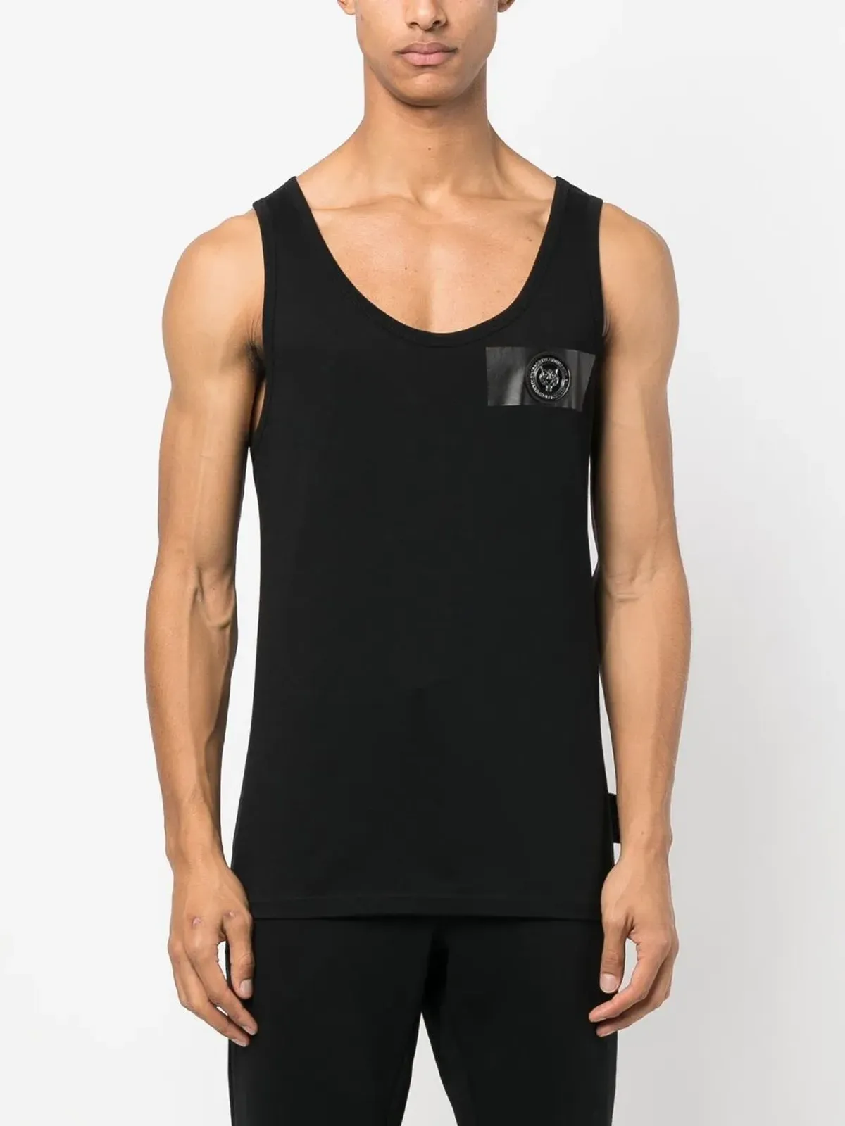 Plein Sport ロゴパッチ タンクトップ - 画像3