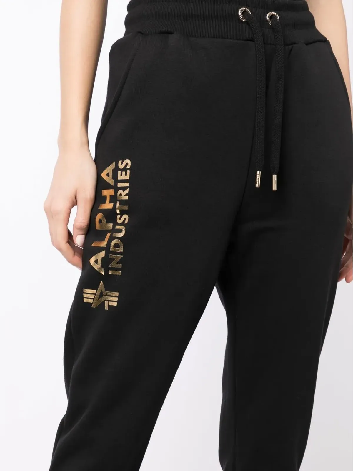 Alpha Industries ロゴプリント ドローストリング トラックパンツ - 画像5