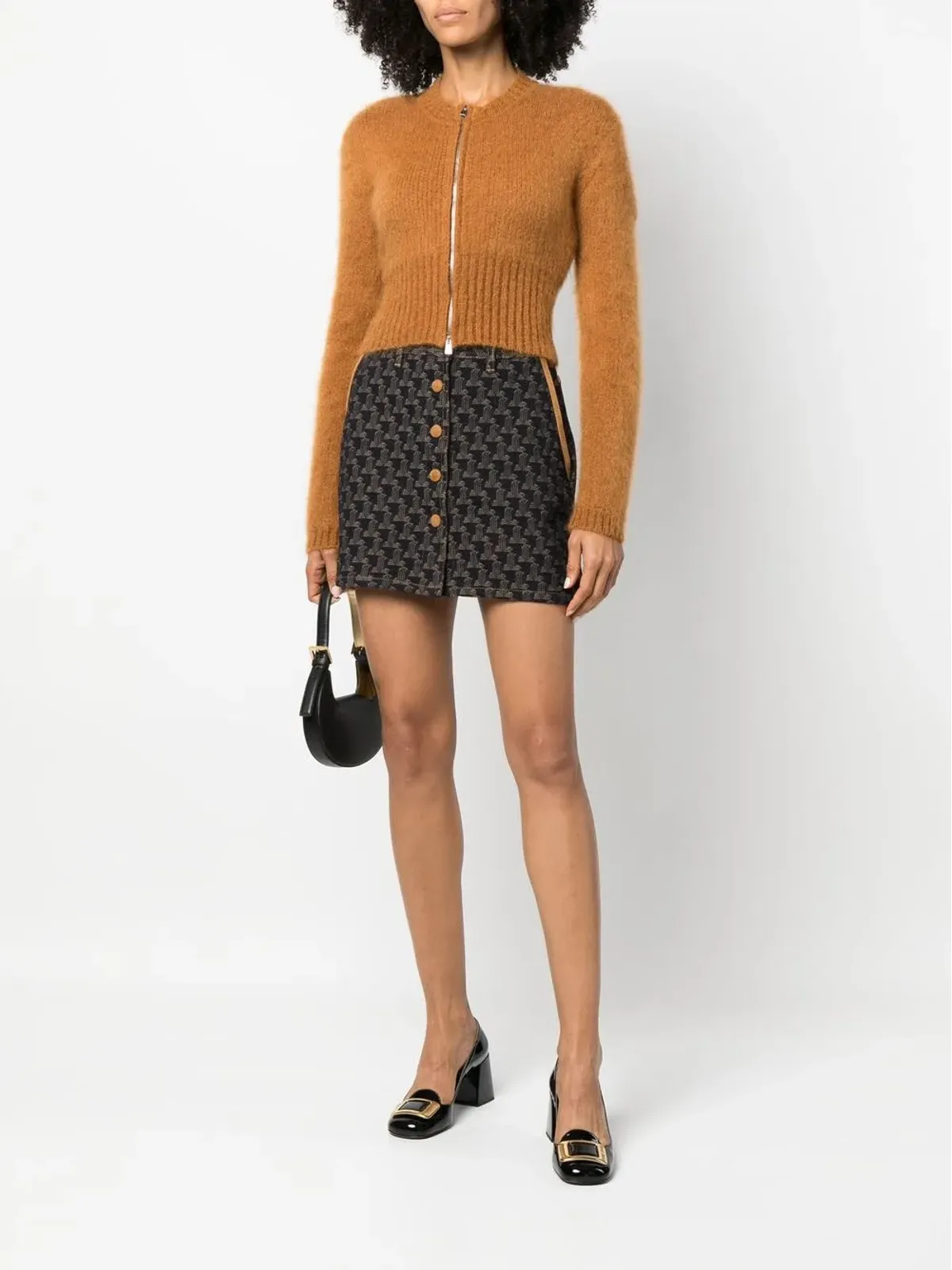 Lanvin ロゴジャカード デニムスカート - 画像2