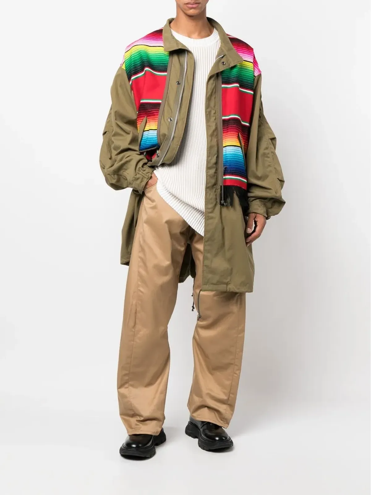 Junya Watanabe MAN パネルドミディコート - 画像2