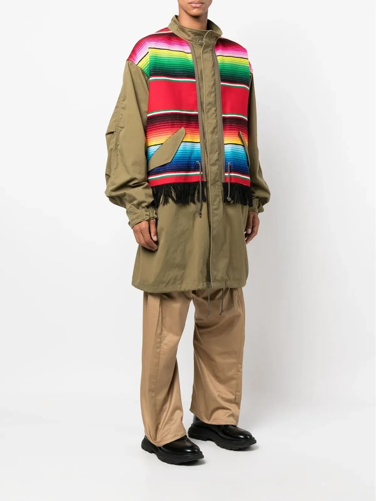 Junya Watanabe MAN パネルドミディコート - 画像3