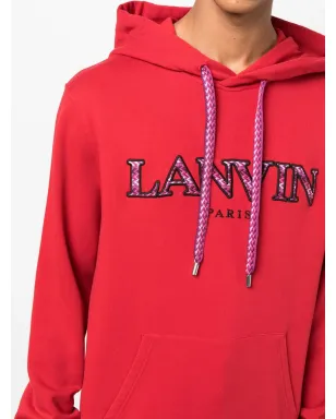 Lanvin ロゴアップリケ コットンジャージー フーディ - サムネイル5