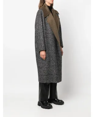 Max Mara リバーシブル ベルト付き ミドル丈コート - ブラック - サムネイル3
