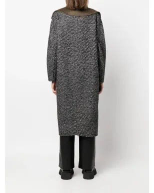 Max Mara リバーシブル ベルト付き ミドル丈コート - ブラック - サムネイル4