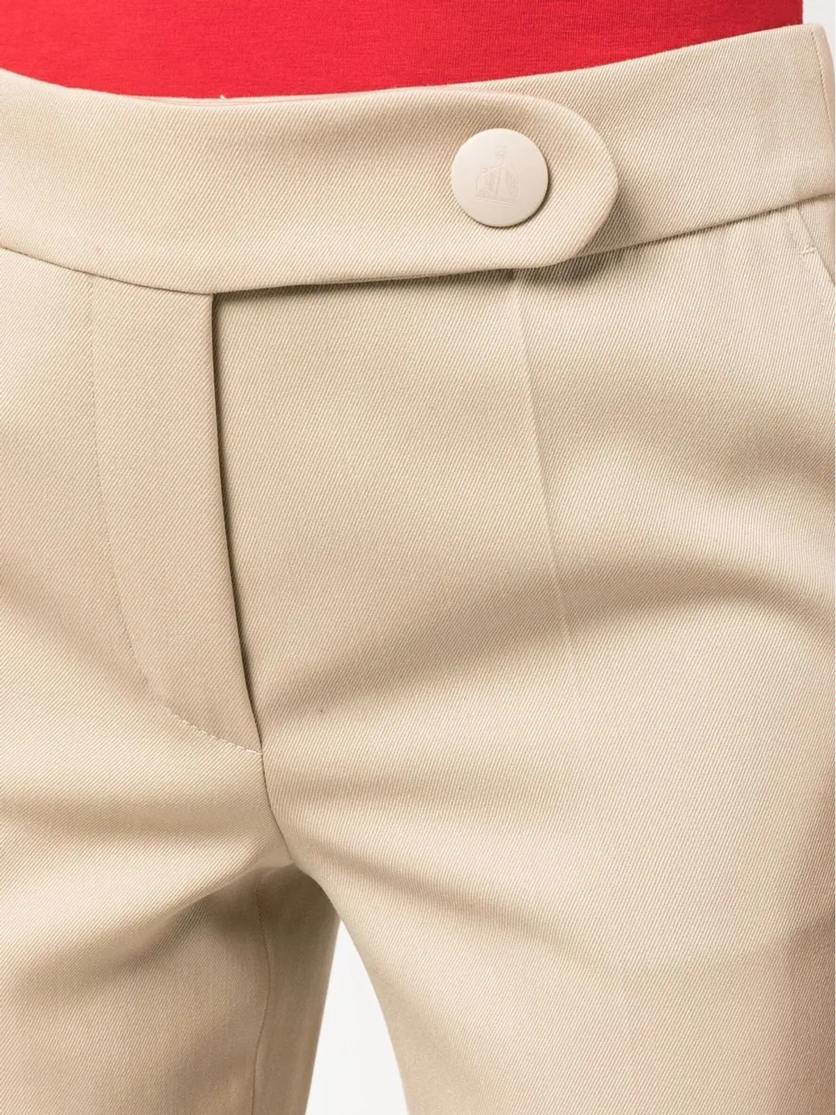 Lanvin ミッドライズ クロップド ウールパンツ - 画像5