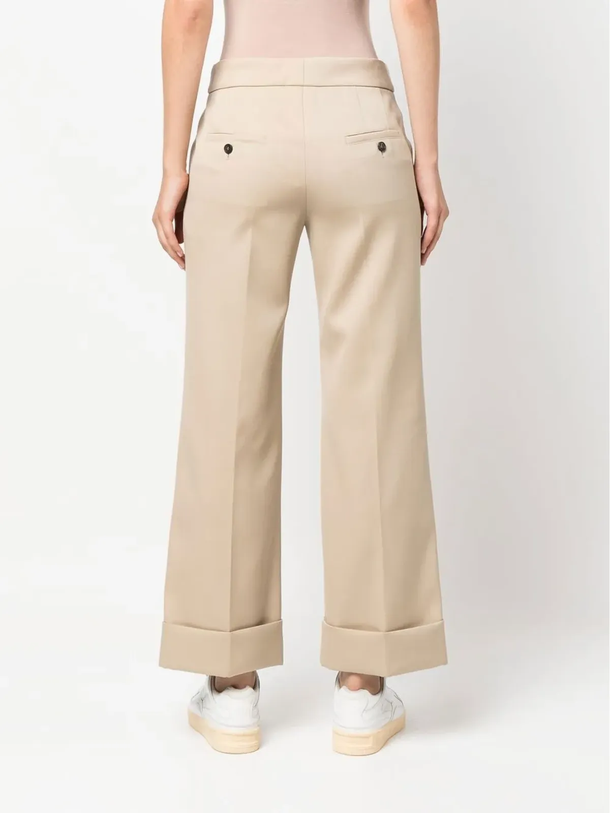 Lanvin ミッドライズ クロップド ウールパンツ - 画像4