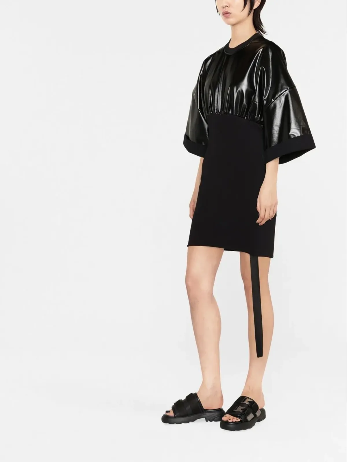 Rick Owens DRKSHDW トミー ウエスト絞りドレス - 画像4