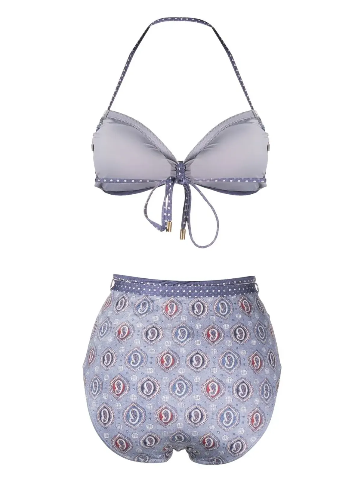 ZIMMERMANN ペイズリープリント ハルテンネック ビキニ - 画像2