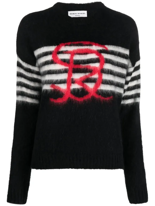 Sonia Rykiel Sonia Rykiel インターシャニット ロゴ ジャンパーの商品画像