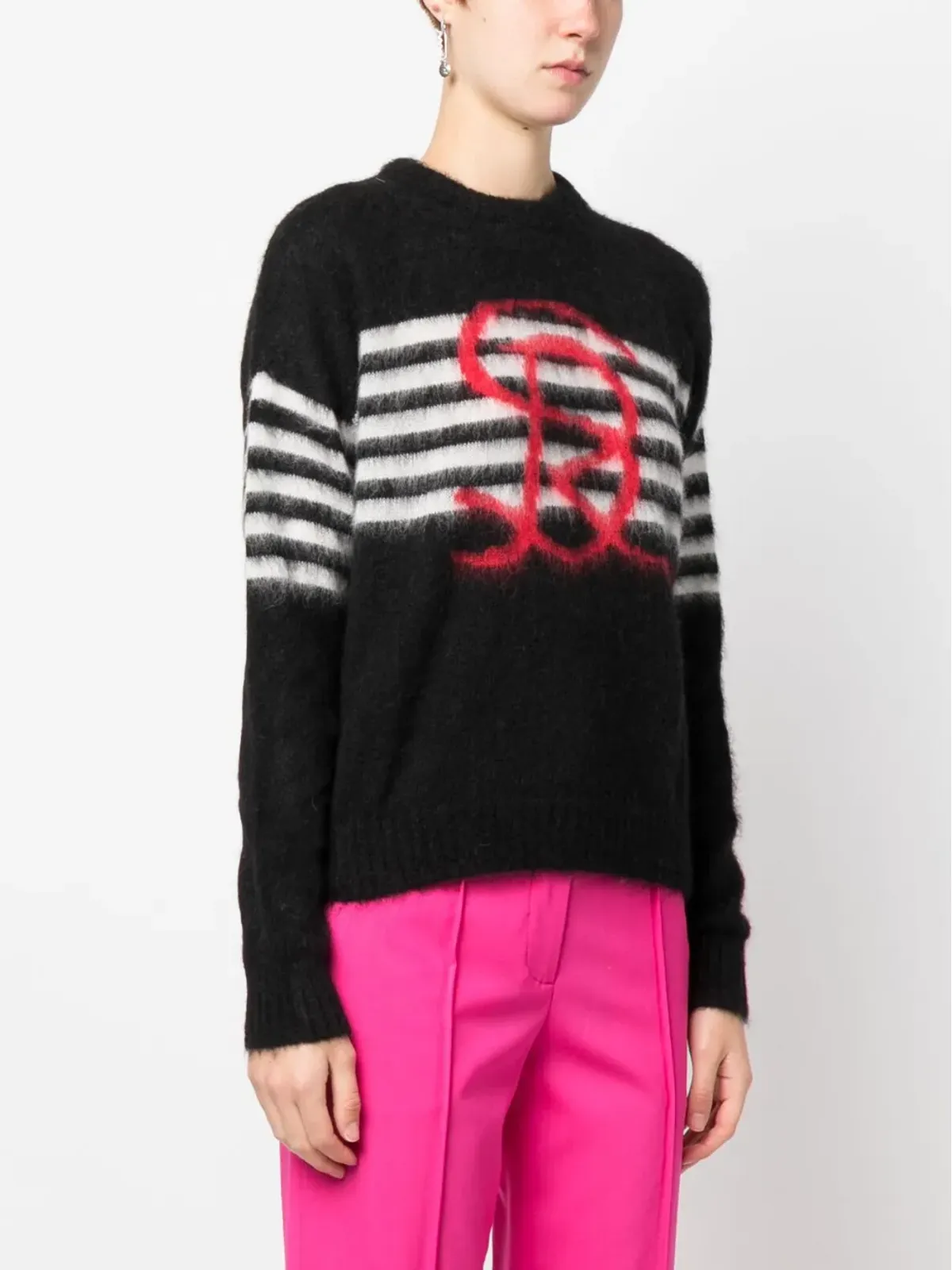 Sonia Rykiel インターシャニット ロゴ ジャンパー - 画像3