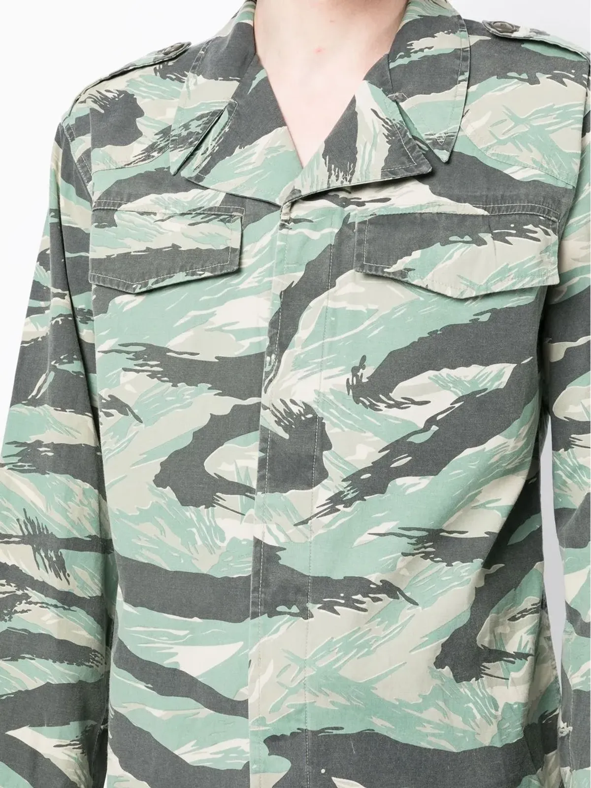 Maharishi カモフラージュ柄 長袖シャツ - グリーン - 画像5