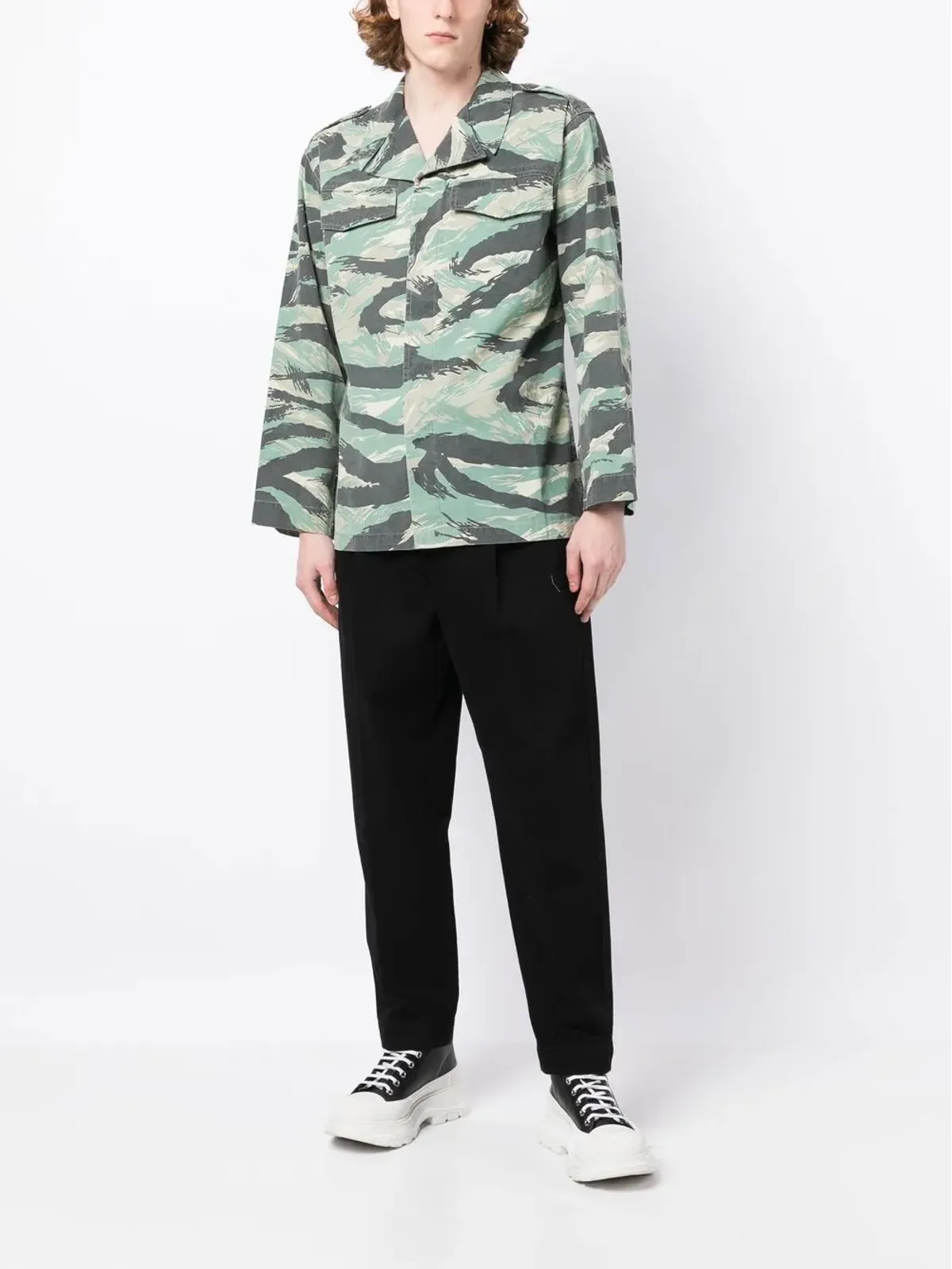 Maharishi カモフラージュ柄 長袖シャツ - グリーン - 画像2