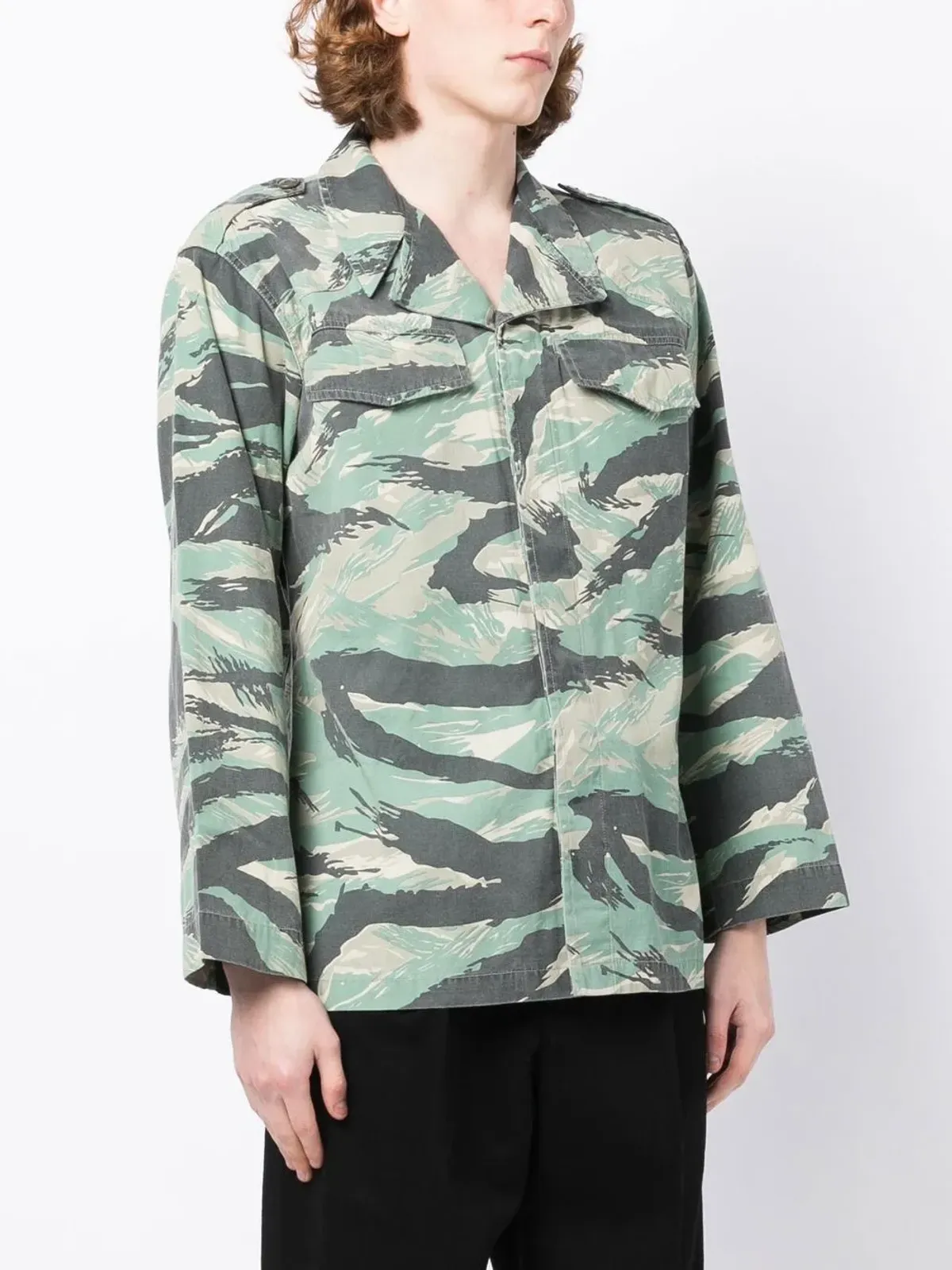 Maharishi カモフラージュ柄 長袖シャツ - グリーン - 画像3
