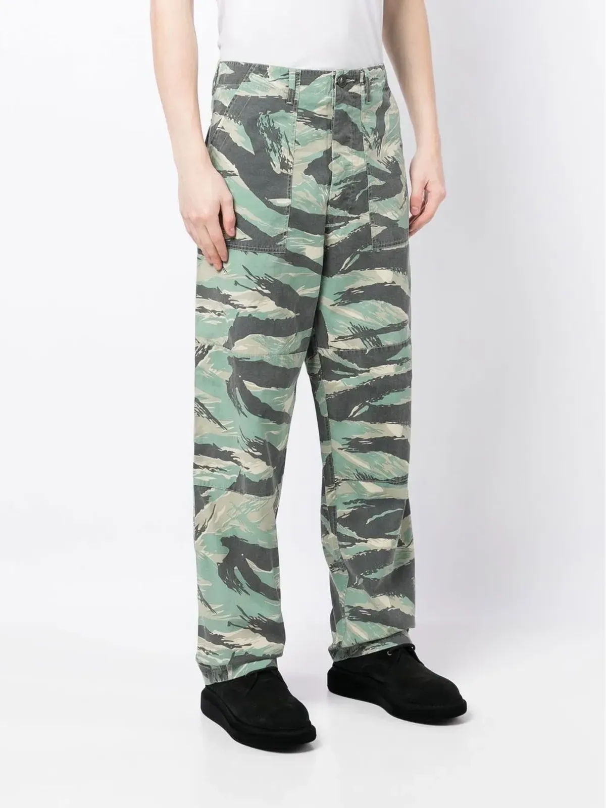 Maharishi 迷彩プリント ストレートパンツ - グリーン - 画像3