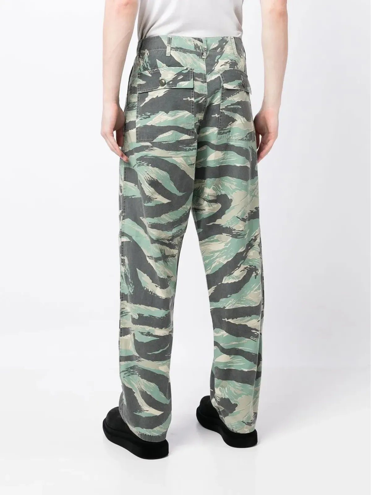 Maharishi 迷彩プリント ストレートパンツ - グリーン - 画像4
