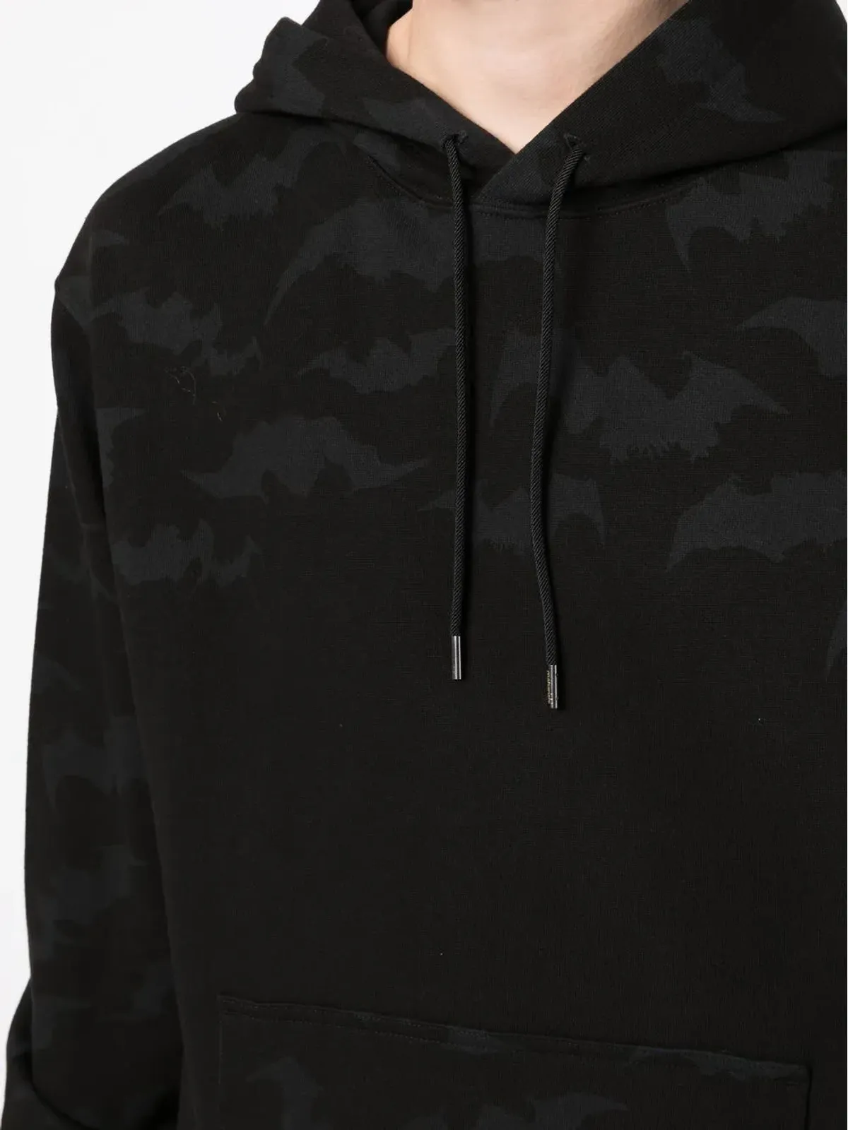 Maharishi バットプリント コットン フーディー - 画像5
