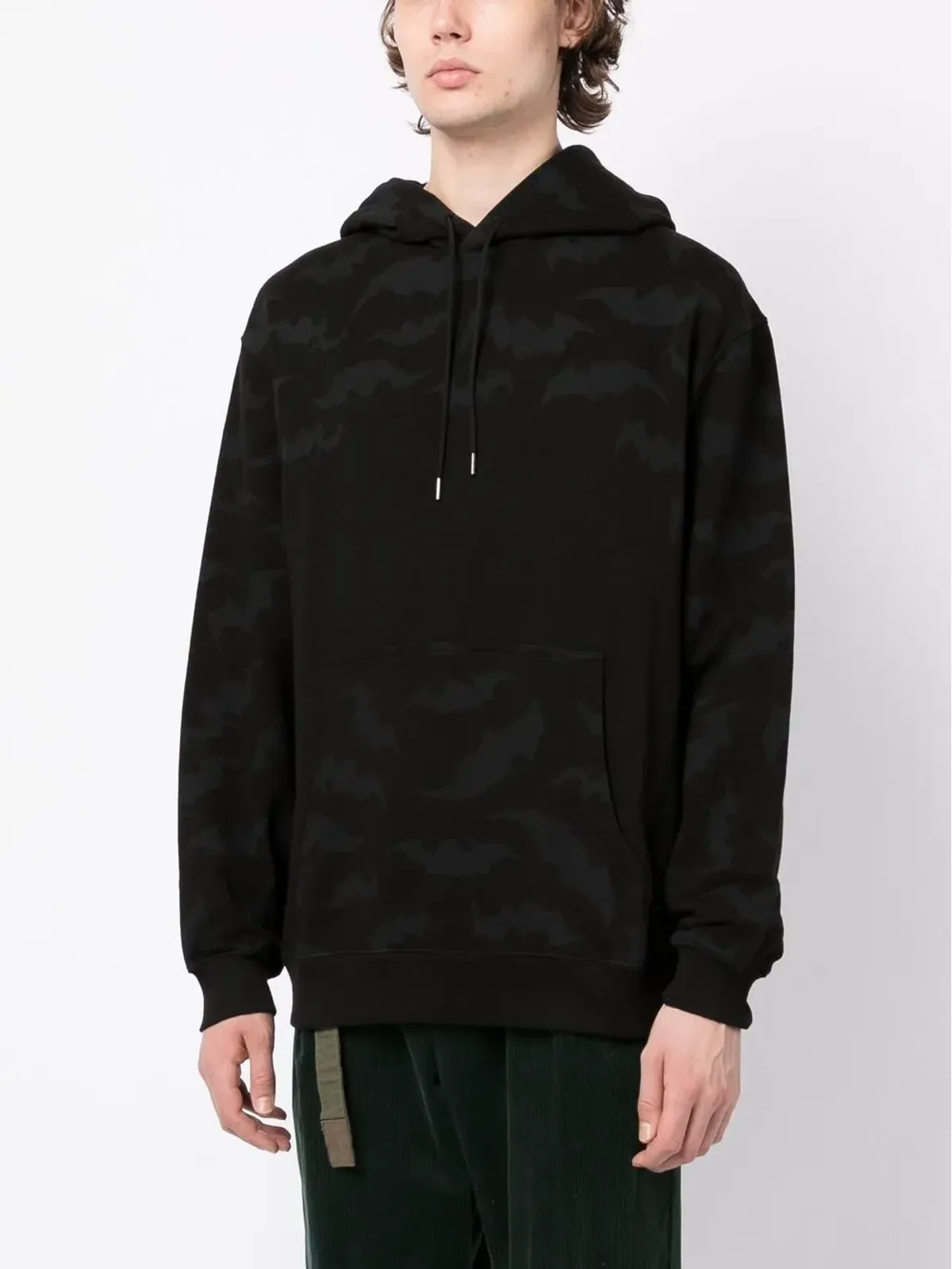 Maharishi バットプリント コットン フーディー - 画像3