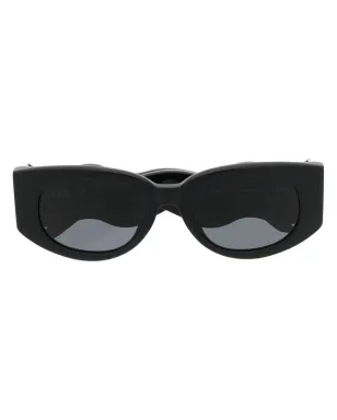 Casablanca Memphis oval-frame sunglasses - Black - サムネイル1