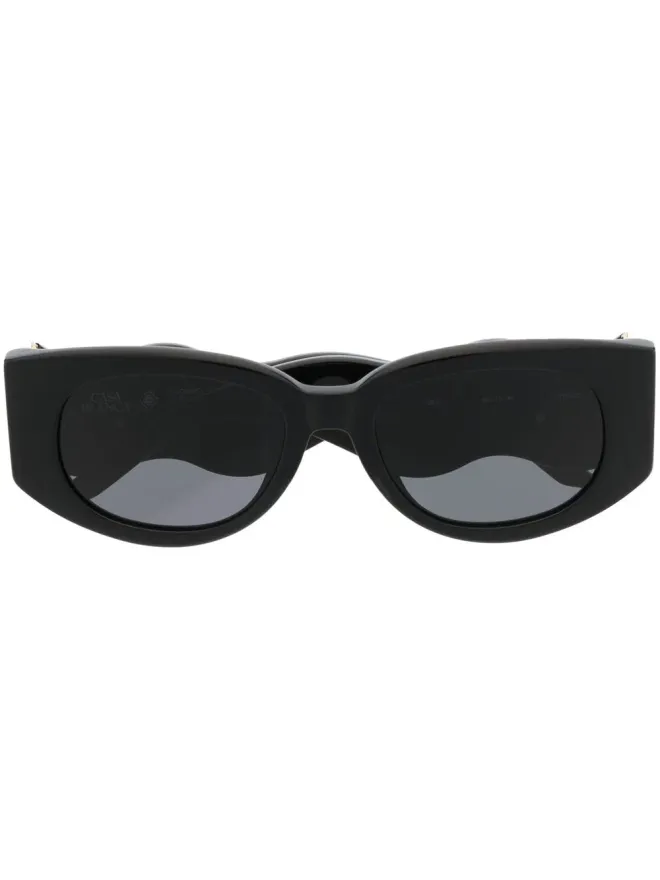 Casablanca Casablanca Memphis oval-frame sunglasses - Blackの商品画像