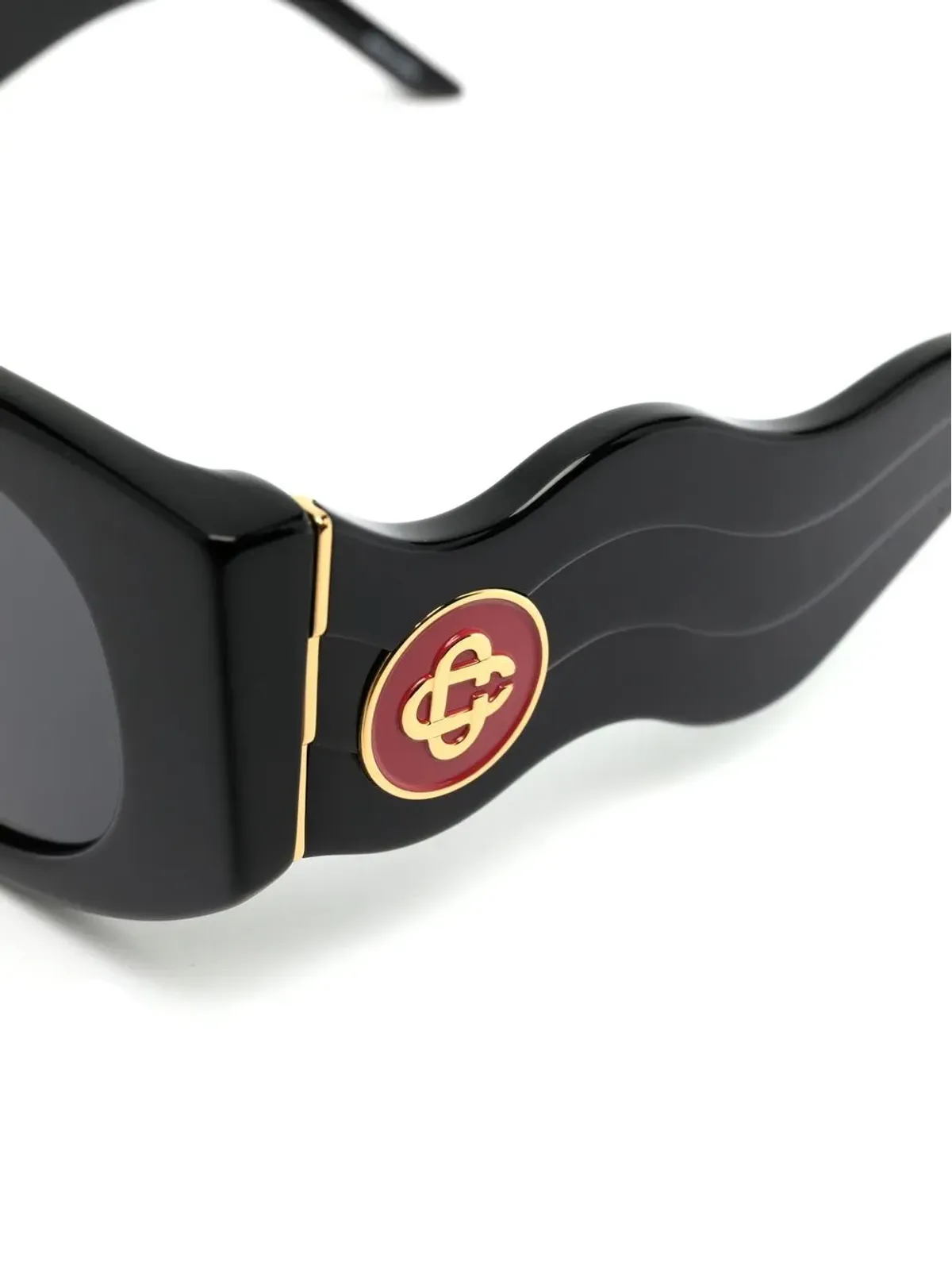 Casablanca Memphis oval-frame sunglasses - Black - 画像3